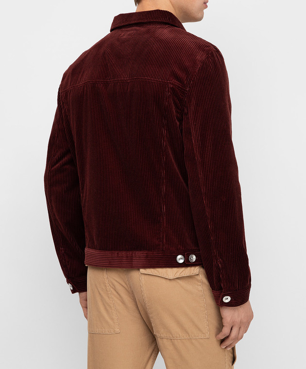 Brunello Cucinelli Бордовая куртка MQ4086852 изображение 4