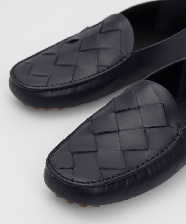 Bottega Veneta Navy Leather Loafers 608763VBPU1 изображение 5