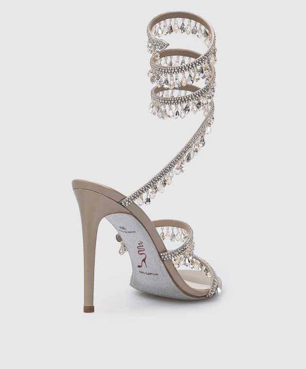 Rene Caovilla Chandelier sandals with beads and crystals C10182105 изображение 4