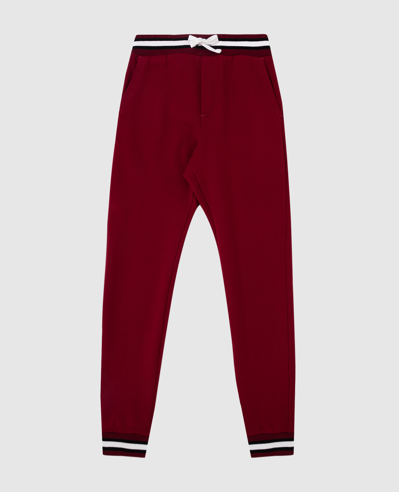 

Детские бордовые спортивные брюки Dolce&Gabbana, Бордовый, Спортивные брюки