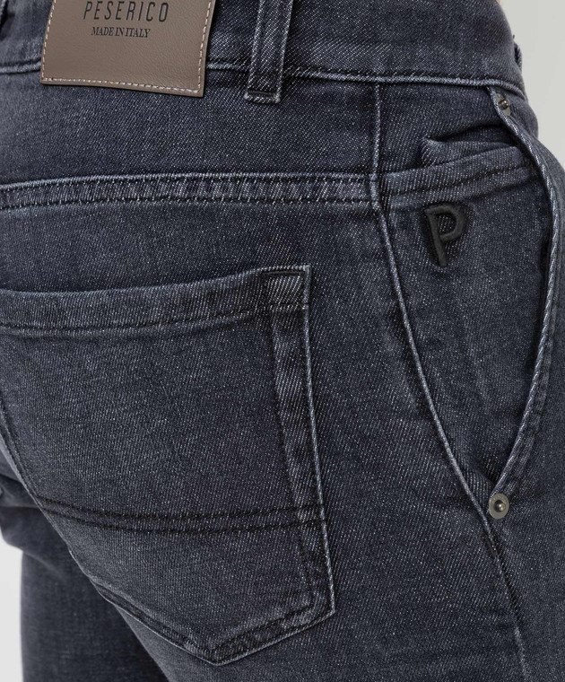 Peserico Сірі джинси з ефектом потертості R54526C009479 зображення 5