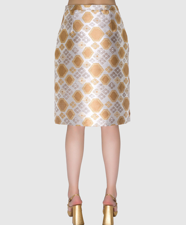 Manoush Светло-бежевая юбка PE7BROJ изображение 4