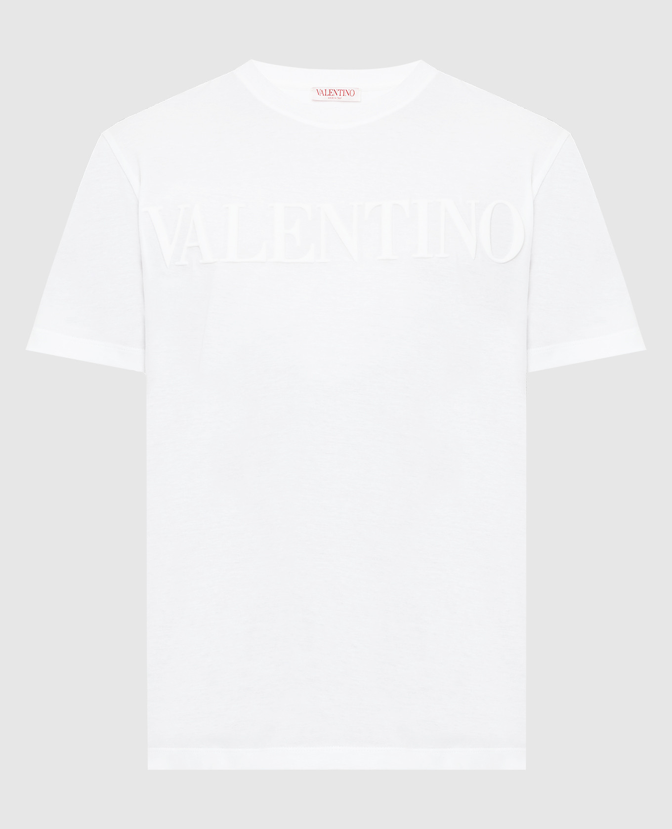 Белая футболка с логотипом Valentino Embossed