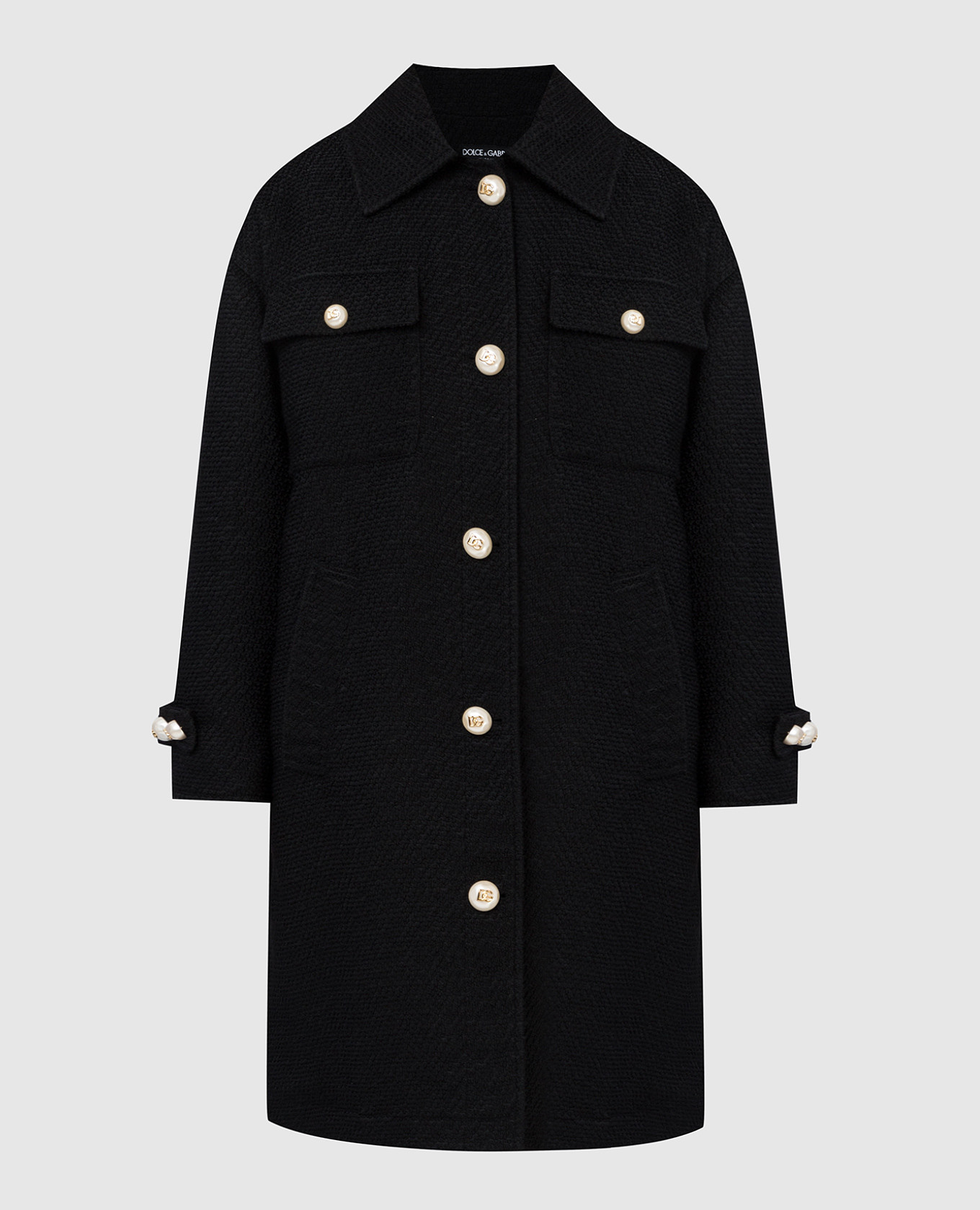 

Пальто oversize с эмблемами DG Dolce&Gabbana, Черный, Пальто
