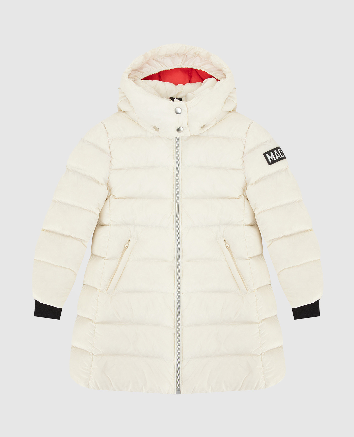 Laney children's light beige down jacket with patch