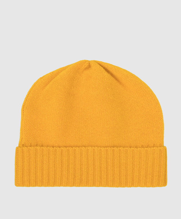 Allude Жовта шапка-біні з кашеміру 21511245 зображення 3