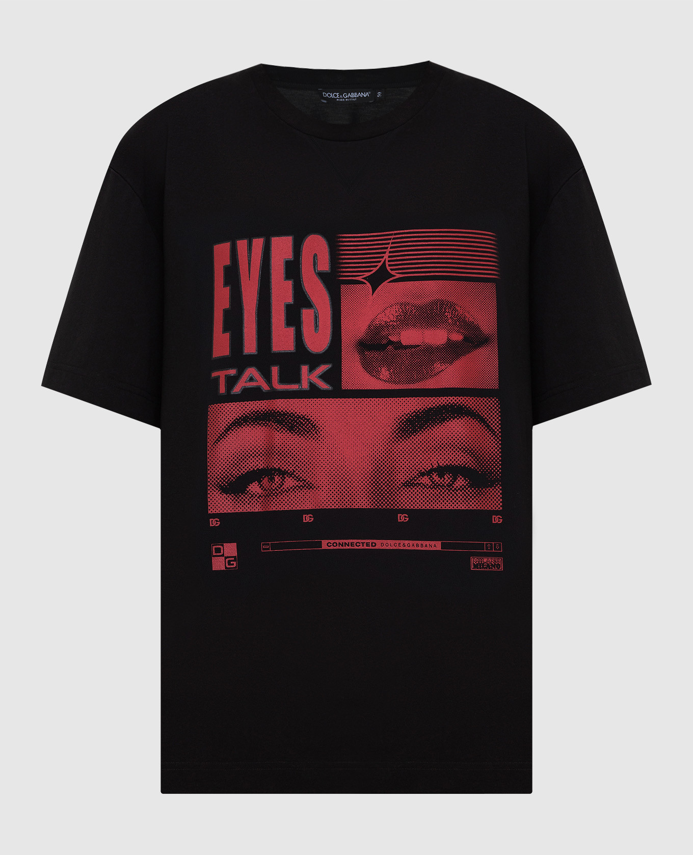 

Футболка с принтом Eyes Talk, Черный, Футболки