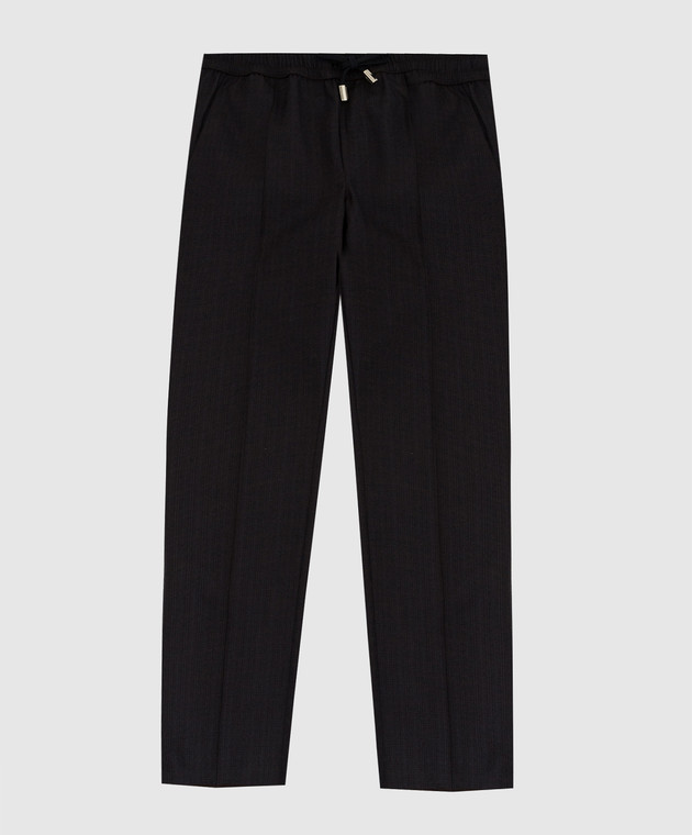 Stefano Ricci Checked wool trousers for children YAT7400040HCMF