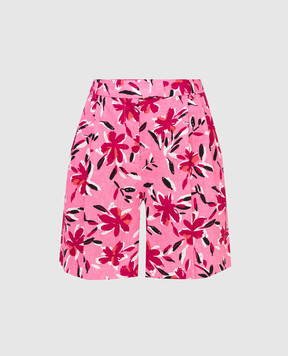 Max & Co Льняные шорты с цветочным принтом CHARLOT