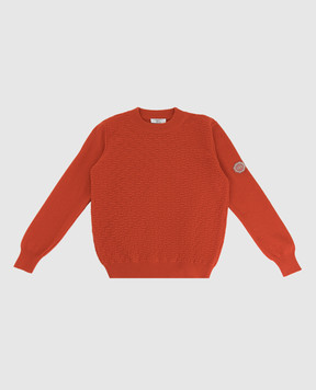 Stefano Ricci Дитячий светр з кашеміру з візерунком YAK6S11G01F6SA04