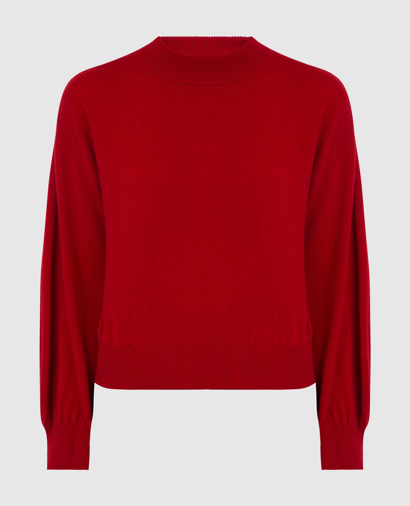 Red wool and cashmere jumper