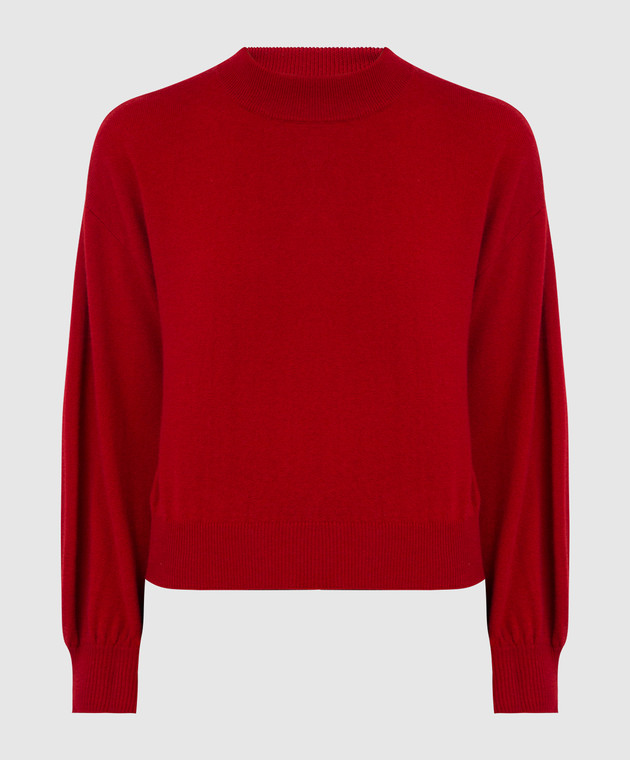 Allude Red wool and cashmere jumper 21517632