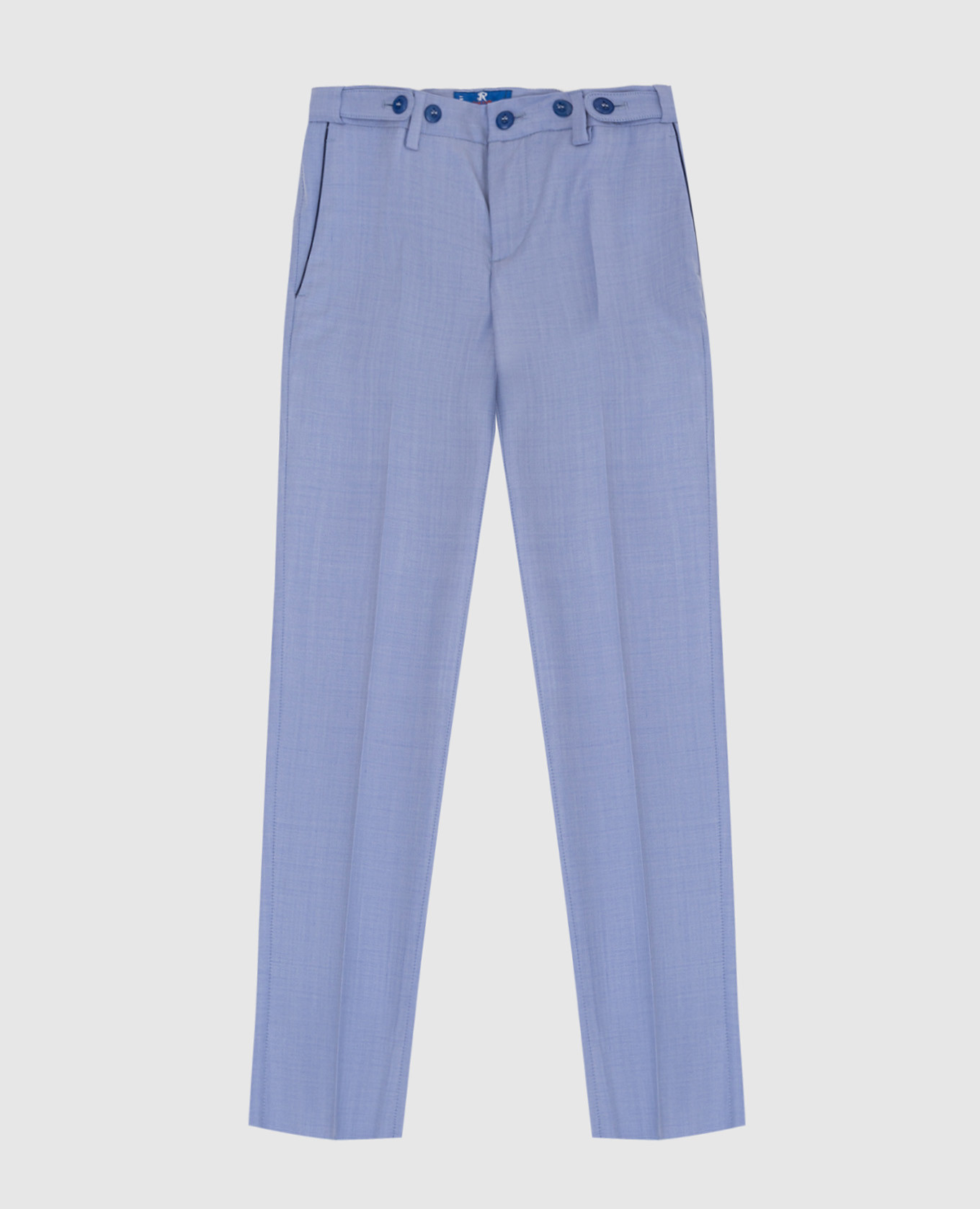

Детские синие брюки из шерсти, Синий, Повседневные брюки casual