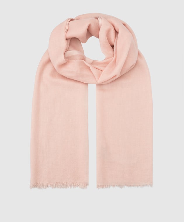 Loro Piana Розовый шарф из кашемира и шелка F3FAI0704