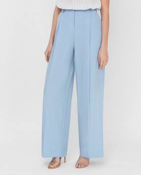 NINA RICCI Голубые брюки из шерсти 20PCPA003WV0241
