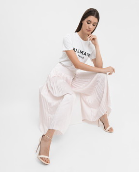Balmain Кюлоти-плісе в візерунок монограми логотипу WF1PQ011I677