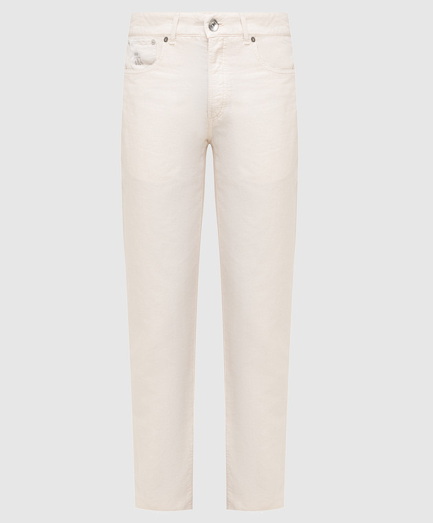 Brunello Cucinelli Светло-бежевые джинсы M291LI1780