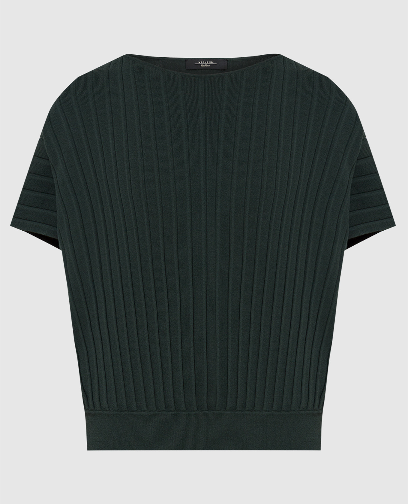 

Темно-зеленый топ с защипами Max Mara Weekend, Топы
