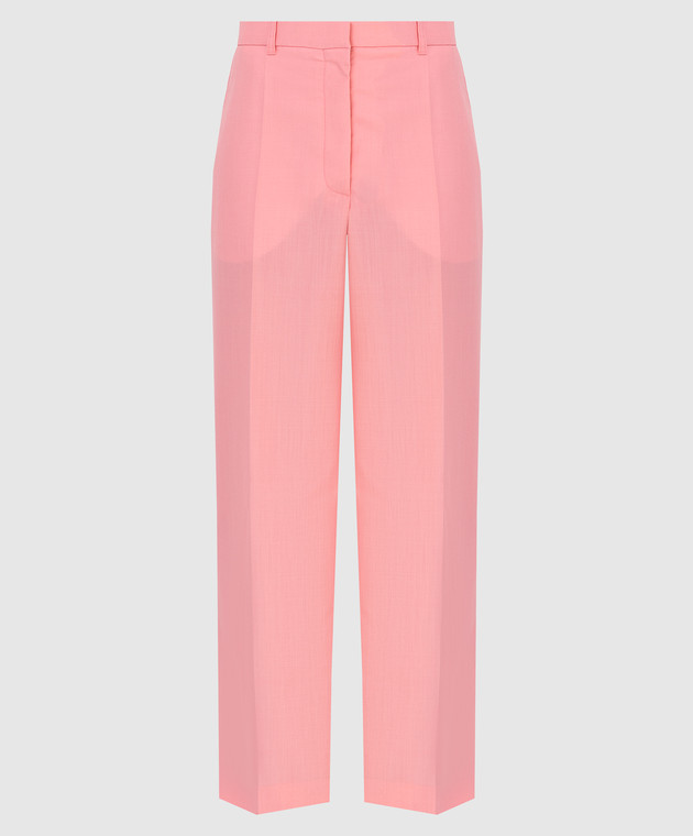 Lanvin Розовые брюки из шерсти и мохера RWTR00594794