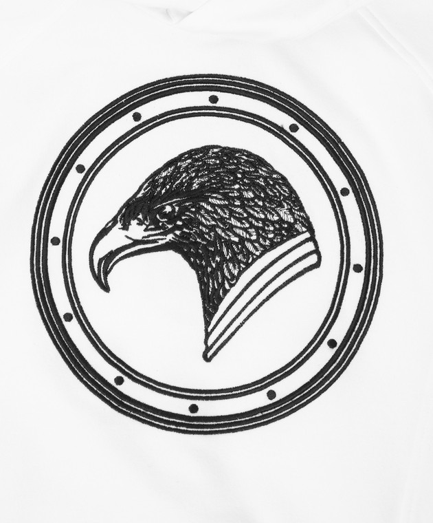 Stefano Ricci Детское белое худи с вышивкой KY11006FCCY20298 изображение 3