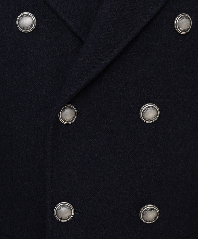 Brunello Cucinelli Двобортне пальто з  вовни MQ4219003D зображення 5