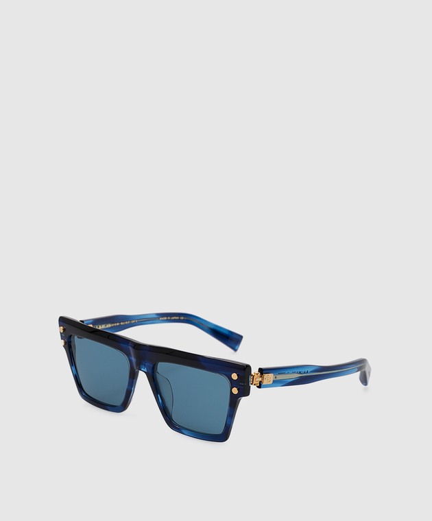 Balmain Темно-синие солнцезащитные очки BPS121D54 изображение 4