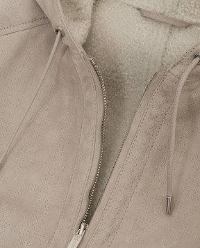 Stefano Ricci Дитяча шкіряна куртка з емблемою YAJ8200020NPMIL