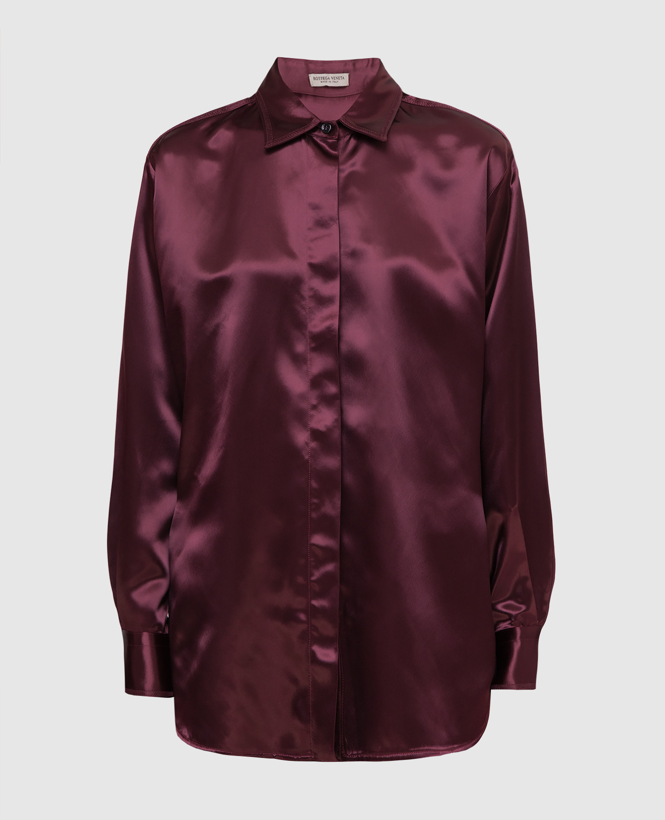 Бордовая рубашка Bottega Veneta