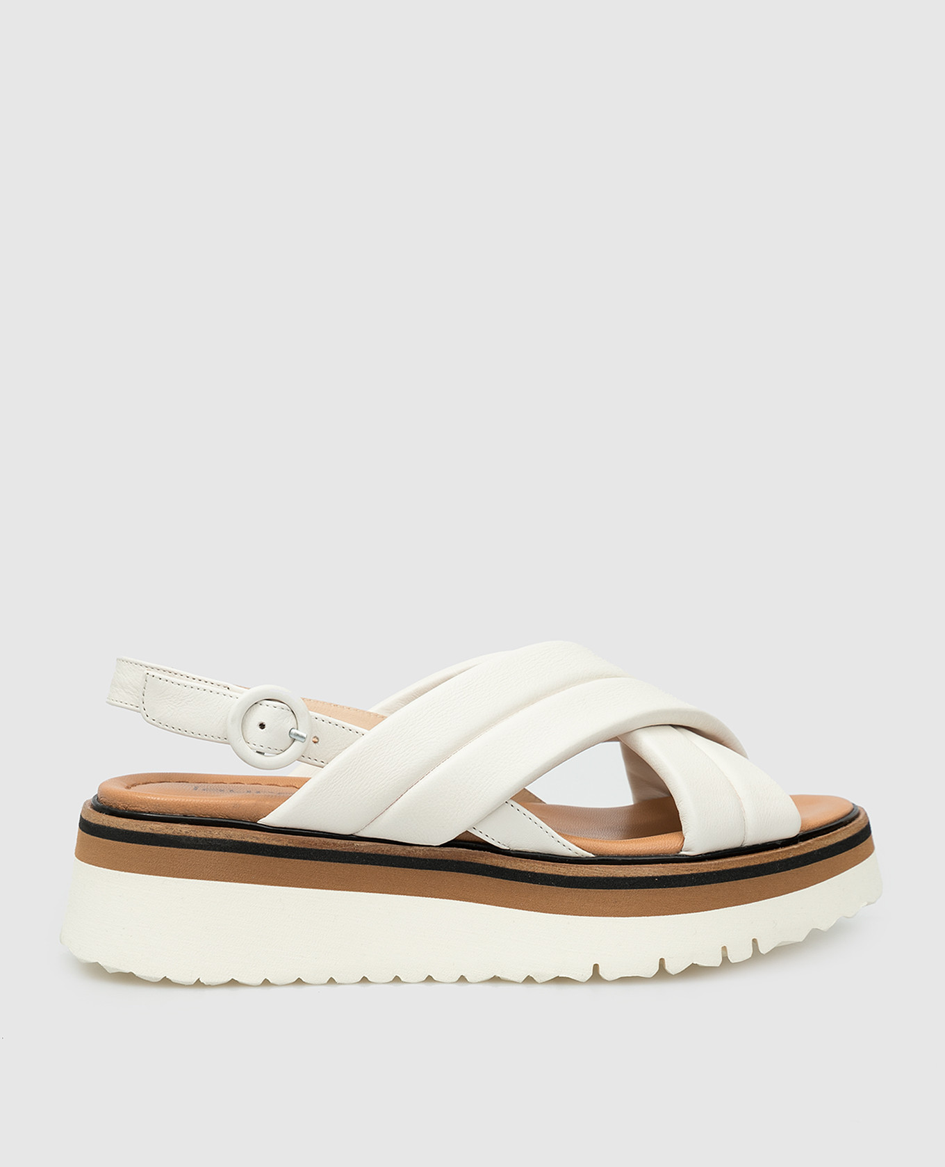 

Кожаные сандалии Laura Bellariva, Светло-бежевый, Сандалии