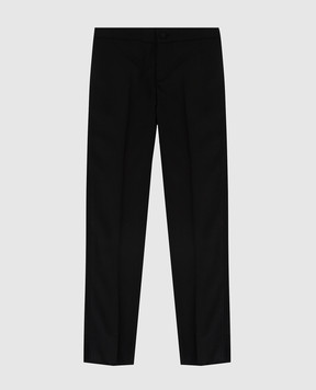 Stefano Ricci Дитячі чорні брюки з вовни Y2T9600000W0017C