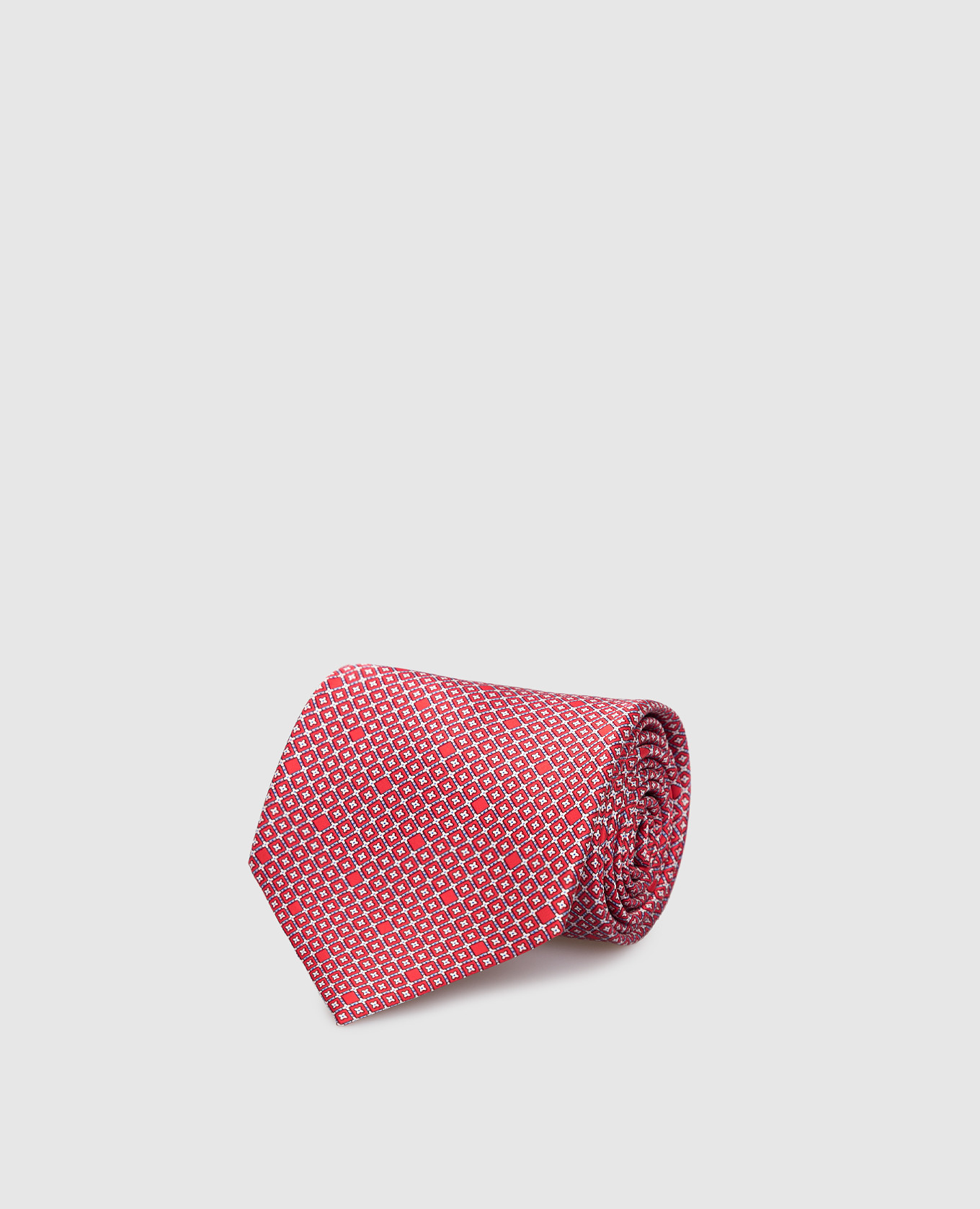 Красный галстук ручной работы из шелка