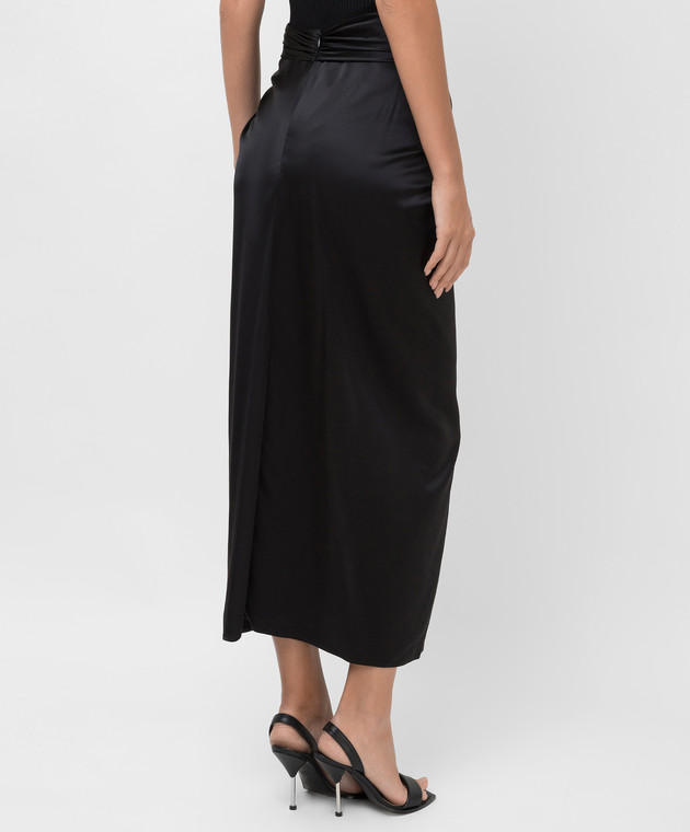 Magda Butrym Шелковая юбка с разрезом 193721 изображение 4