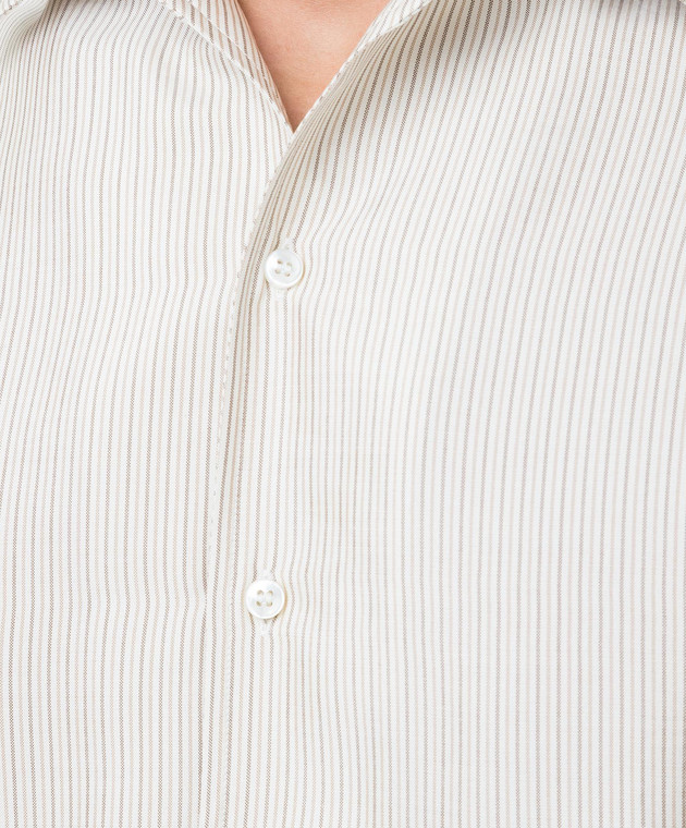 Loro Piana Рубашка из шелка с длинным рукавом FAL3185 изображение 5