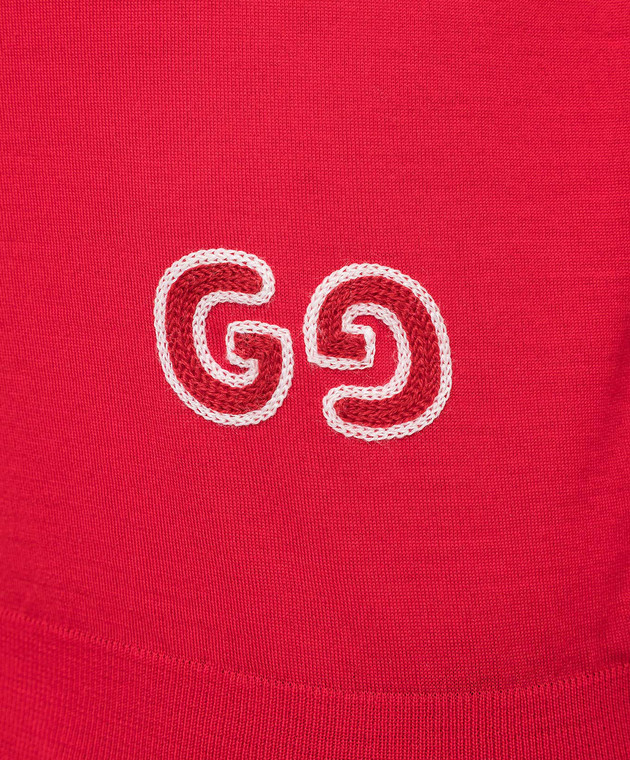 Gucci Красный джемпер из шерсти 576810 изображение 5