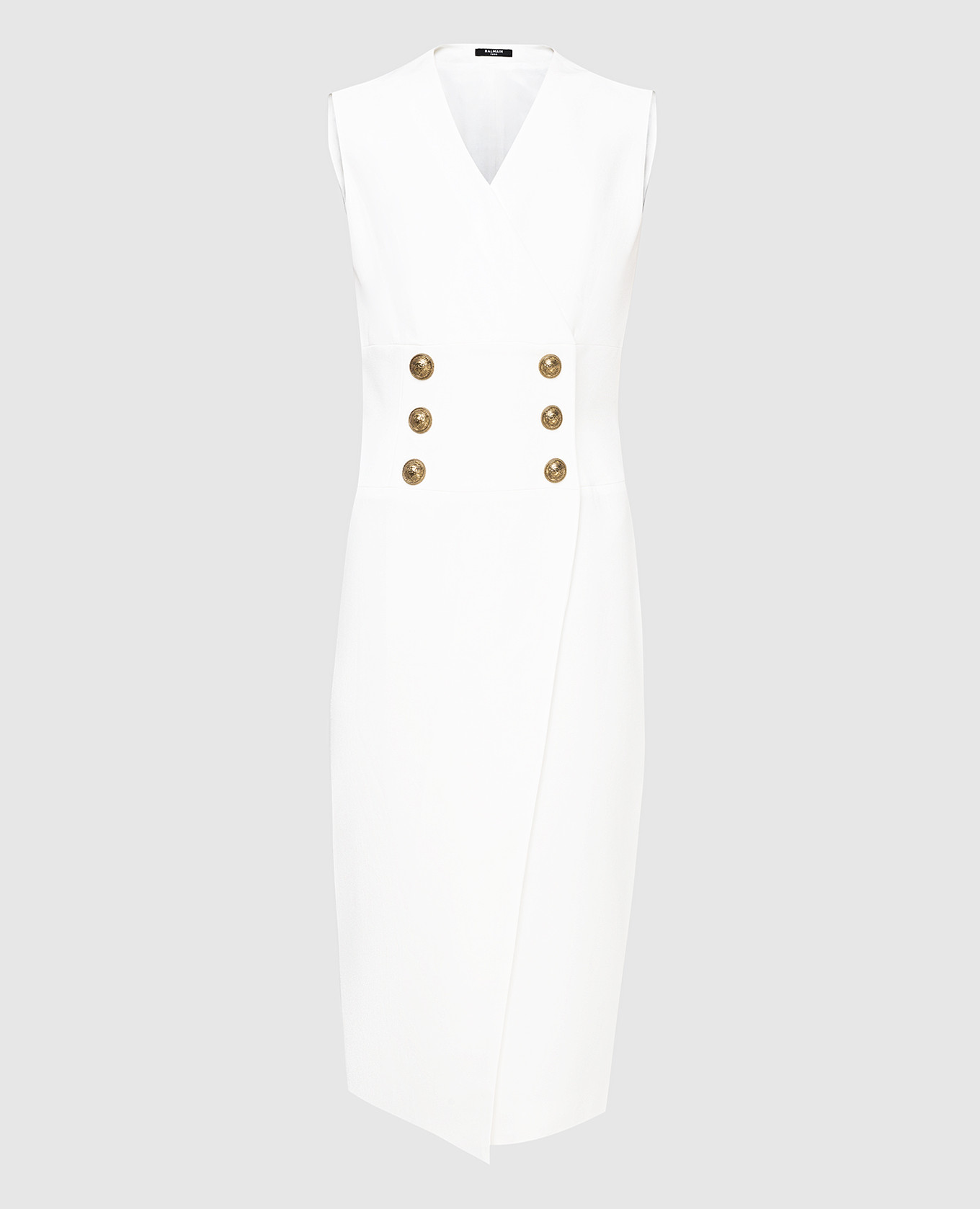 

Белое платье Balmain, Белый, Платья Миди