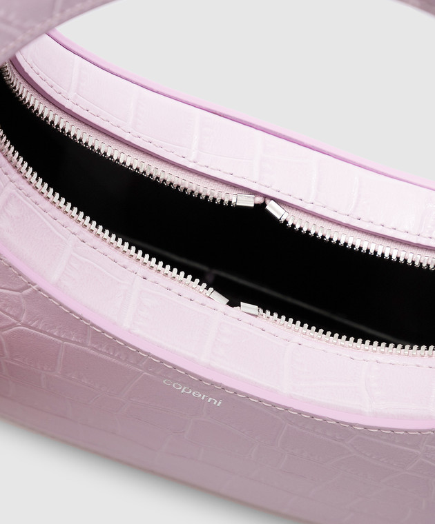 Coperni Розовая сумка мини Swipe Baguette из кожи крокодила COPFW21BA04400 изображение 4