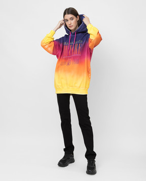 Versace Jeans Couture Худи с эффектом тай-дай с логотипом 71HAI3A1FE00006D