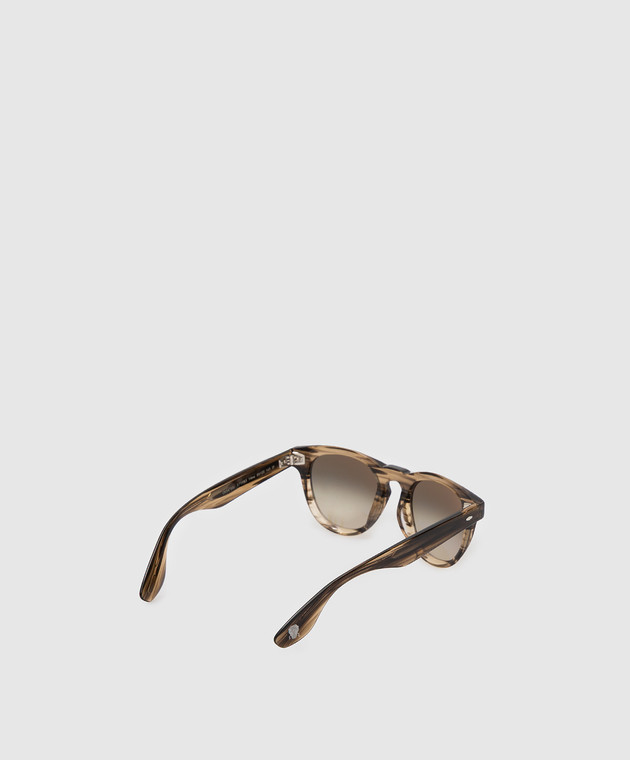 Brunello Cucinelli Коричневые солнцезащитные очки Nino MOCNIN007 изображение 5