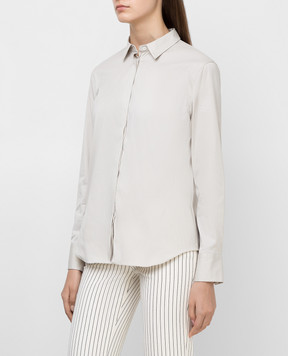 Brunello Cucinelli Светло-серая рубашка M009150M36