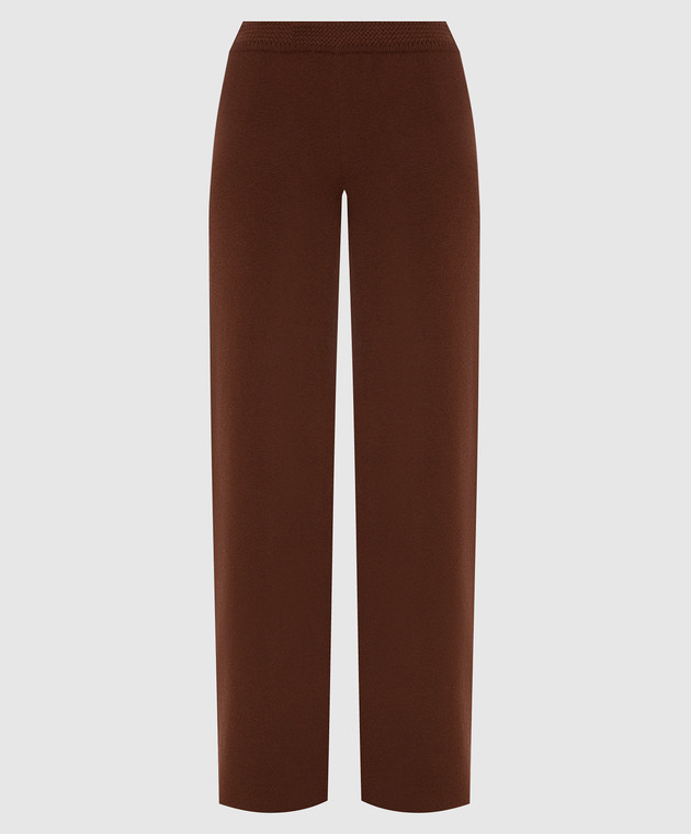 Loro Piana Темно-коричневі брюки з кашеміру FAL7040