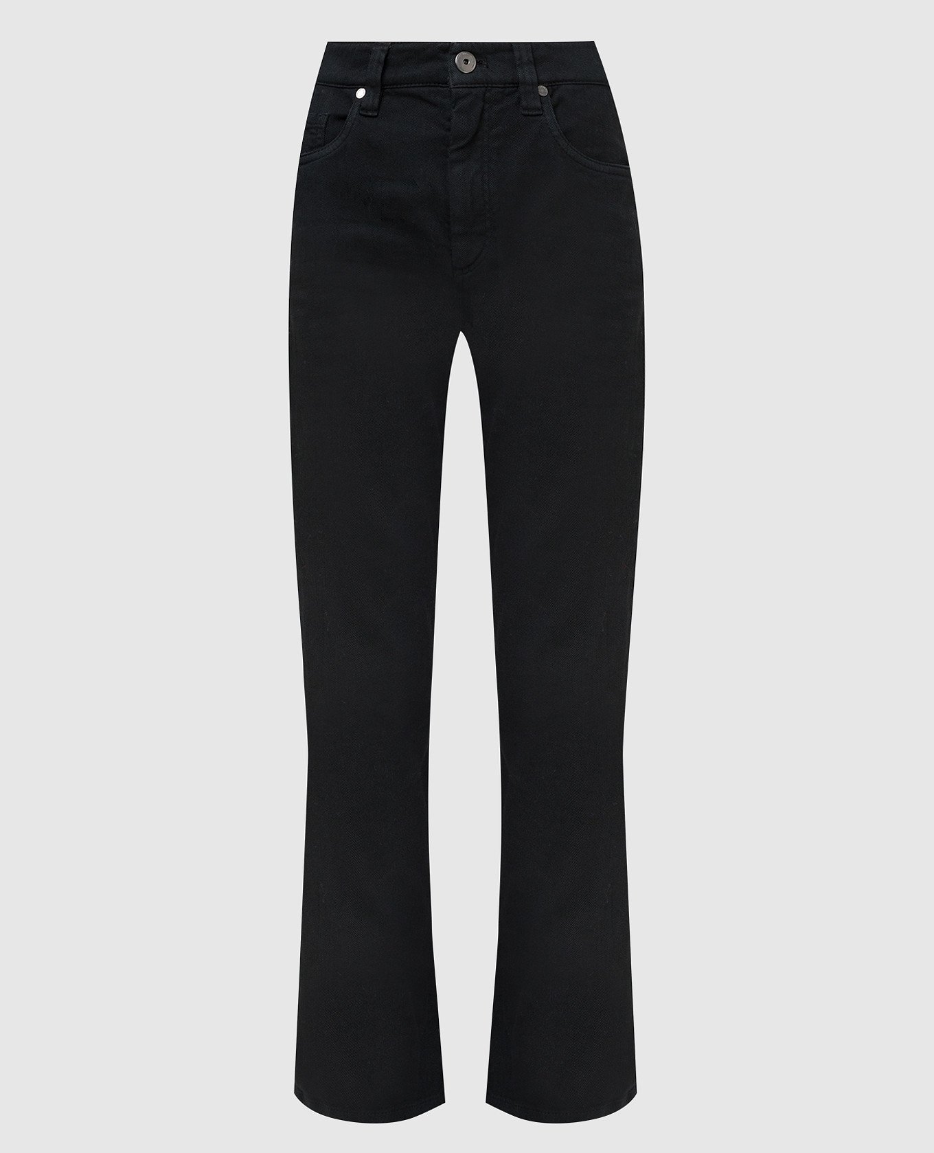 Черные джинсы-буткат