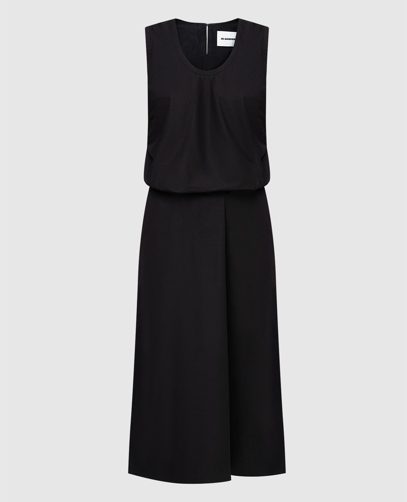 Black Slouchy Overall Dress