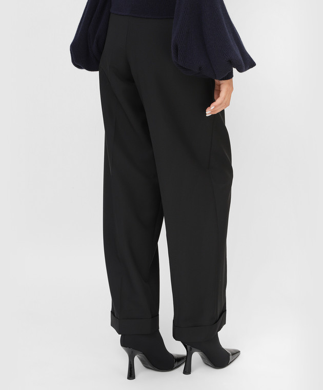 Roksanda Черные брюки из шерсти Azurea AW21P2362 изображение 4