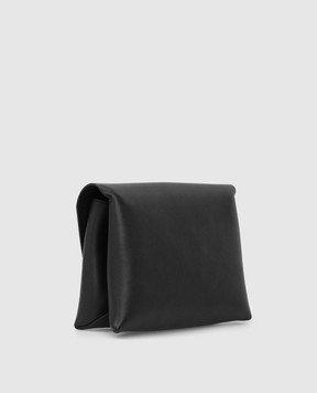 The Row Черный кожаный клатч Nu Twin Envelope W1293L97