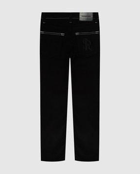 Stefano Ricci Детские черные джинсы YST04011301819