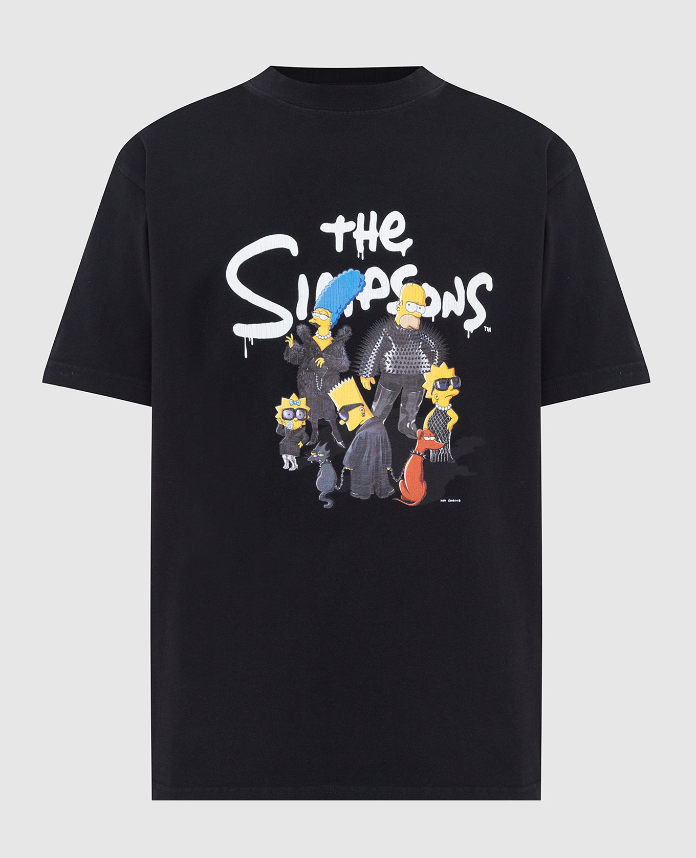

Черная футболка с принтом The Simpsons, Черный, Футболки