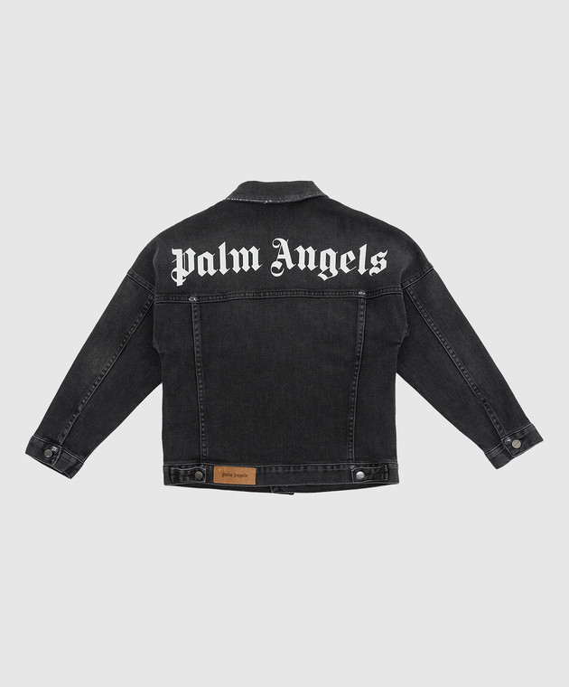 Palm Angels Детская джинсовая куртка с логотипом PBYE001F21DEN002 изображение 2