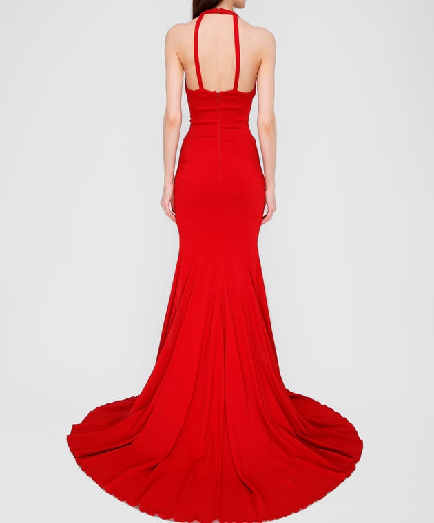 Roberto Cavalli Красное платье со шлейфом XPR184 изображение 4