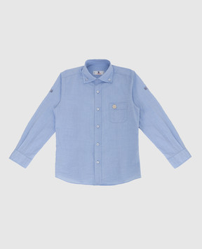 Stefano Ricci Детская голубая рубашка YC002716L1669