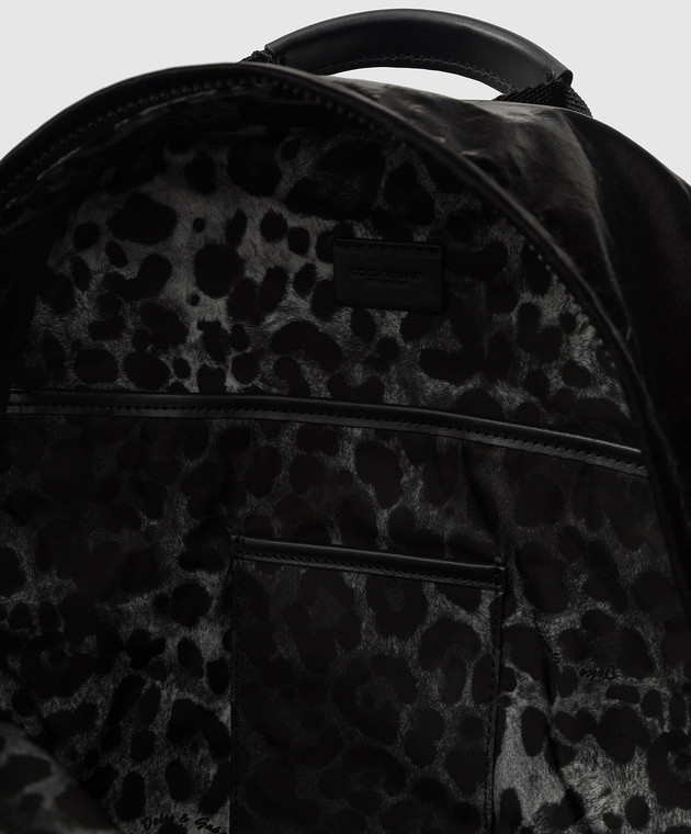 Dolce&Gabbana Рюкзак Nero Sicilia з металевим логотипом BM1961AO243 зображення 4
